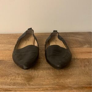 YS Yosi Samra Black Leather Flats/10